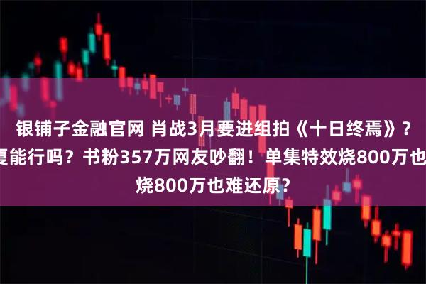 银铺子金融官网 肖战3月要进组拍《十日终焉》？他演齐夏能行吗？书粉357万网友吵翻！单集特效烧800万也难还原？