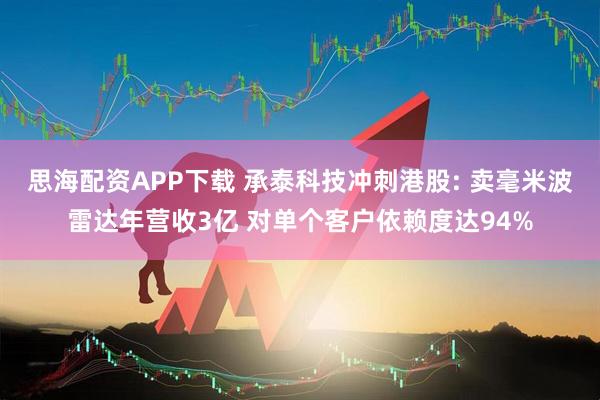 思海配资APP下载 承泰科技冲刺港股: 卖毫米波雷达年营收3亿 对单个客户依赖度达94%